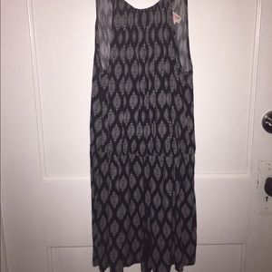 Black printed romper